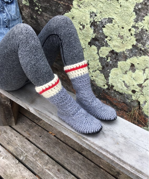 Monogram Slipper Socks C at  Women's Clothing store