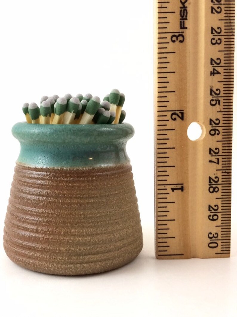Pottery Match Striker Green Match Holder Rustic Match Etsy