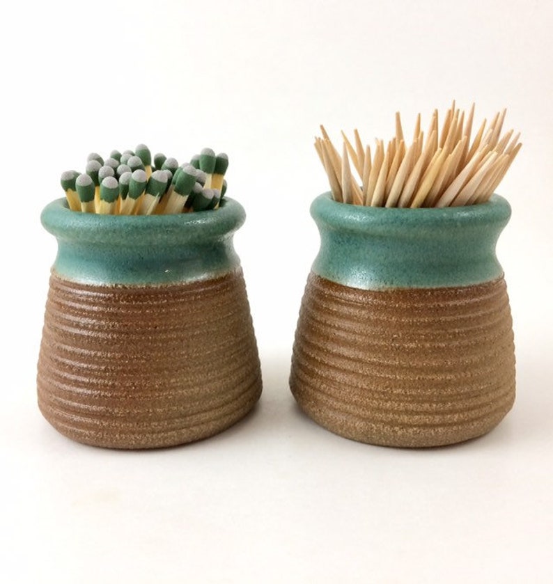 Pottery Match Striker Green Match Holder Rustic Match Etsy