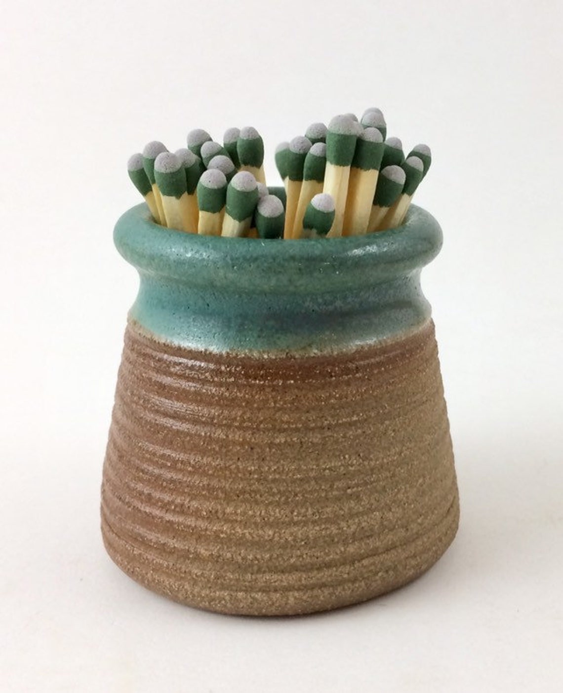 Pottery Match Striker Green Match Holder Rustic Match Etsy