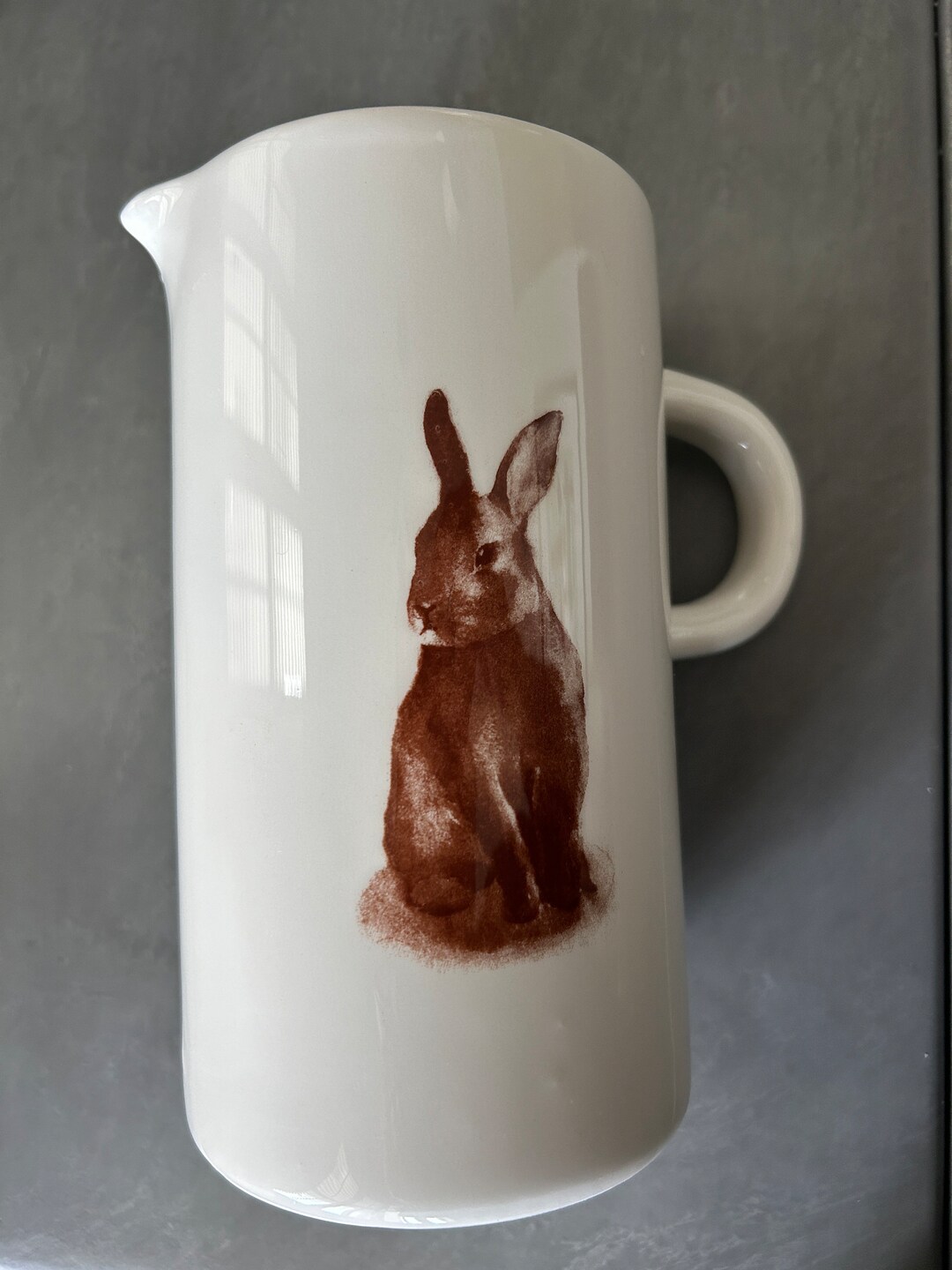 Ceramic Pitcher, White, RABBIT - Etsy
