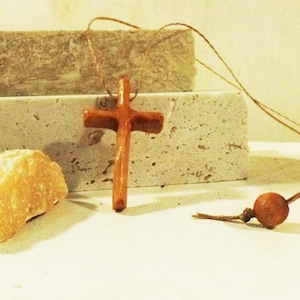Cross Crucifix made of olive wood 7
