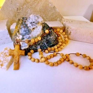 Rosary made of olive wood 7Sp