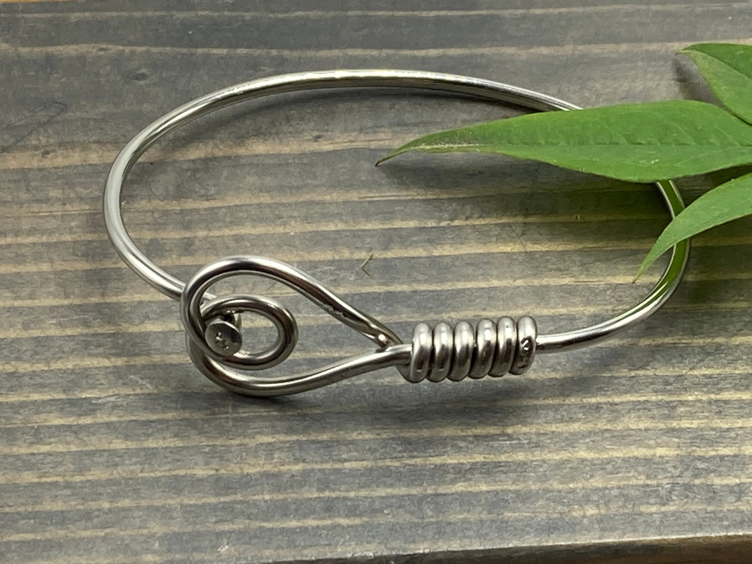 Silver Heart Bicycle Spoke Bracelet Etsy