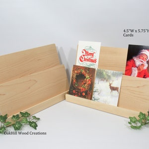 Card Display Wooden, Display Stand 2 Tier, Greeting Card Stand, Countertop Stand, Craft Fair Display, Bookshelf Display, POS Stand image 4