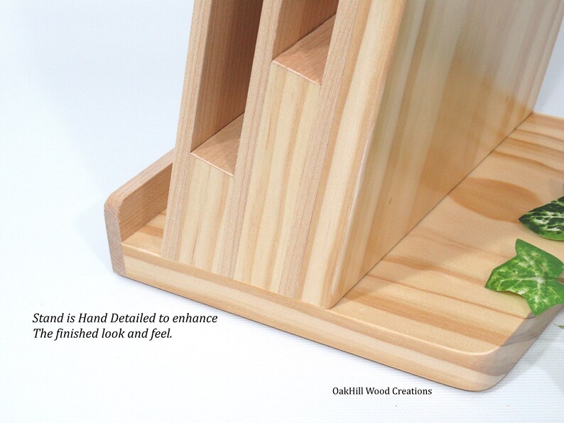 Wood Brochure Holder, Countertop Stand, Display Stand, Wooden Display ...