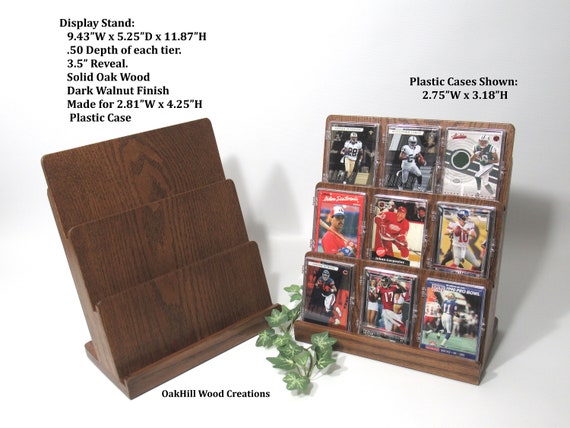 Horizontal Card Organizer for Wooden Artist Case  Card organizer, Trading card  storage, Sports cards display