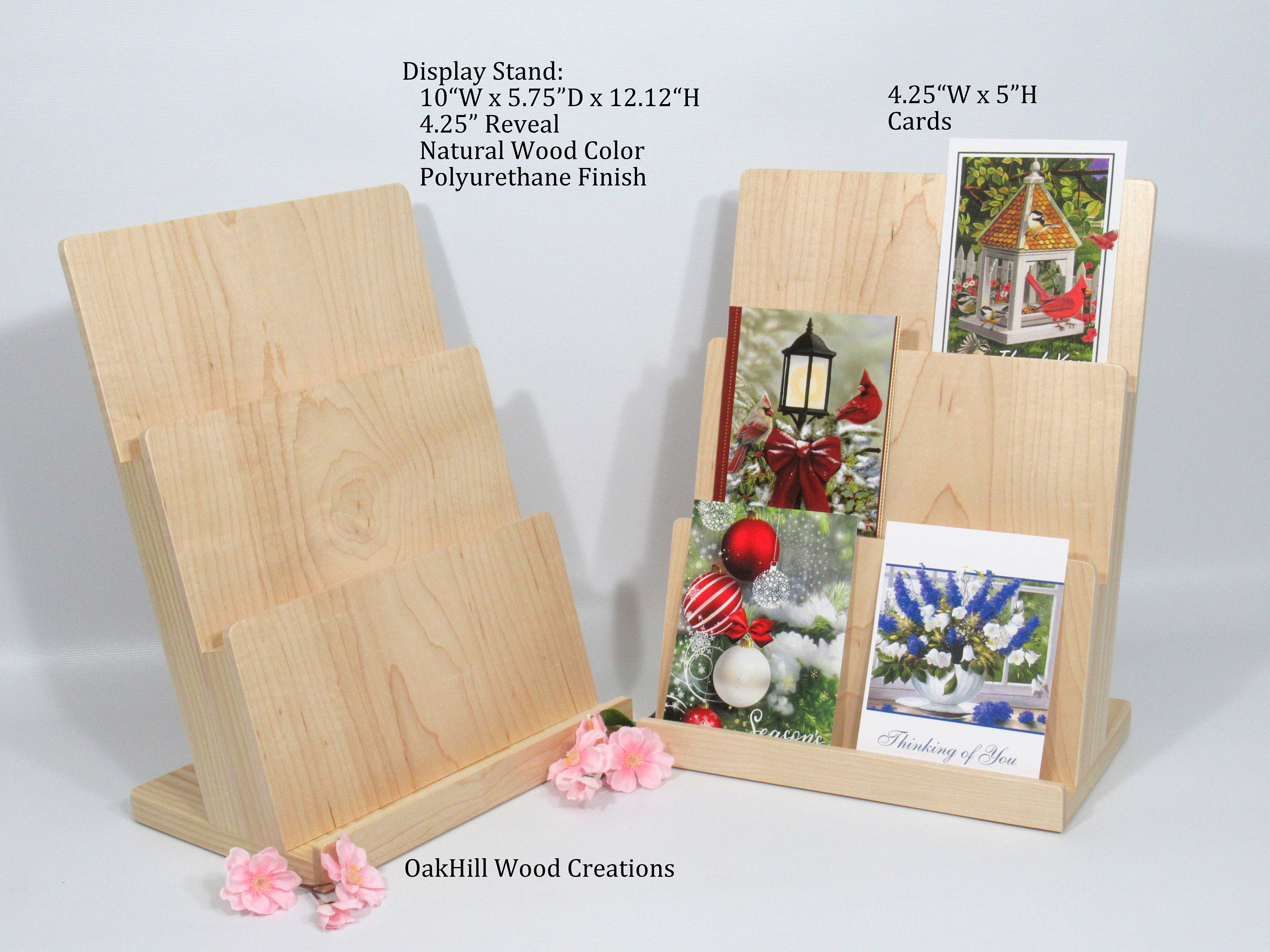 Multi Level Greeting Card Display Shelf