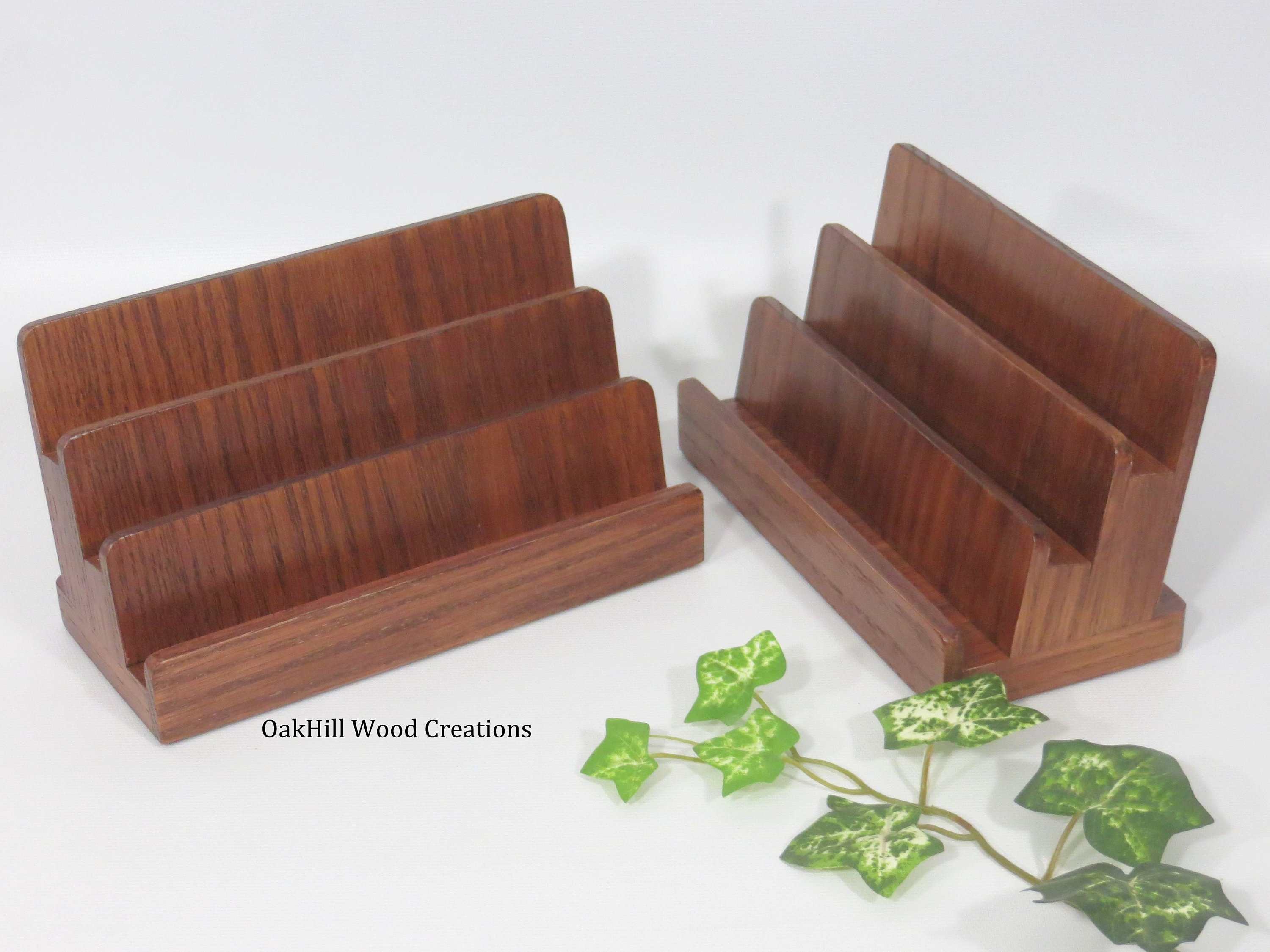 Multiple Card Holder Wooden Card Display Reception Desk Etsy New Zealand