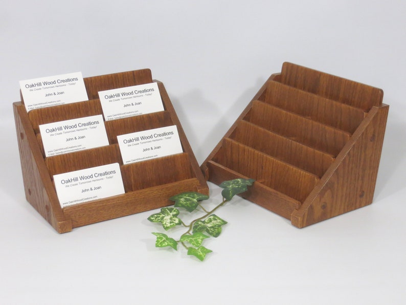 Multiple Card Stand Business Card Stand Reception Desk Etsy