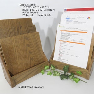 Holz Broschüre Display, Realtor Display Stand, Trade Show Display,Retail Display, Holz Display Stand, Zu verkaufen Stand, Convention Display