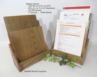 Brochure Display, Realtor Display Stand, Trade Show Display, Retail Display, Wooden Display Stand, For Sale Stand, Convention Display
