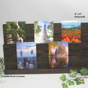 Card Display Stand, Art Gallery Print Holder, Exhibition Display, Postcard, Greeting Card Stand, Countertop Stand MADE TO ORDER Item immagine 6