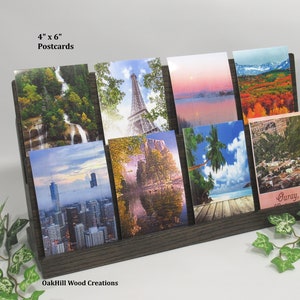 Card Display Stand, Art Gallery Print Holder, Exhibition Display, Postcard, Greeting Card Stand, Countertop Stand MADE TO ORDER Item immagine 10