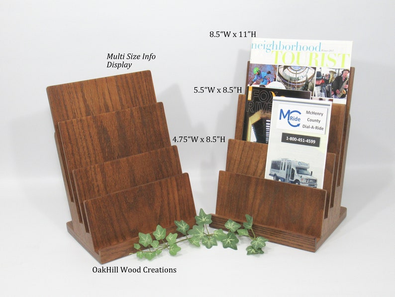 Brochure Holder Business Card Stand Display Stand 4 Tier Etsy