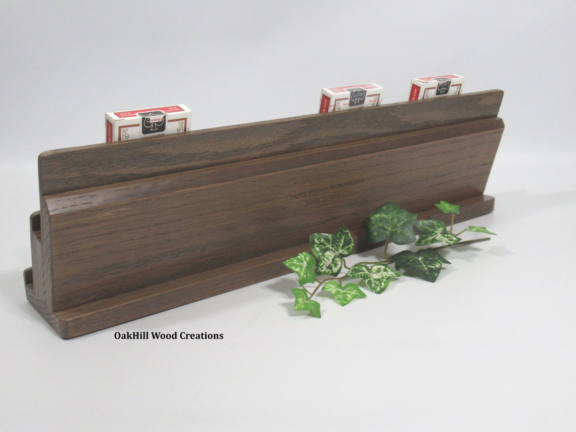 Playing Card Display Stand Collectible Card Holder Mancave Etsy