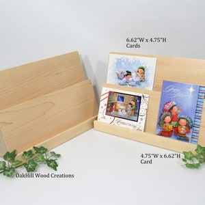 Card Display Wooden, Display Stand 2 Tier, Greeting Card Stand, Countertop Stand, Craft Fair Display, Bookshelf Display, POS Stand image 8