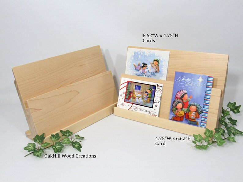 Card Display Wooden, Display Stand 2 Tier, Greeting Card Stand, Countertop Stand, Craft Fair Display, Bookshelf Display, POS Stand image 8