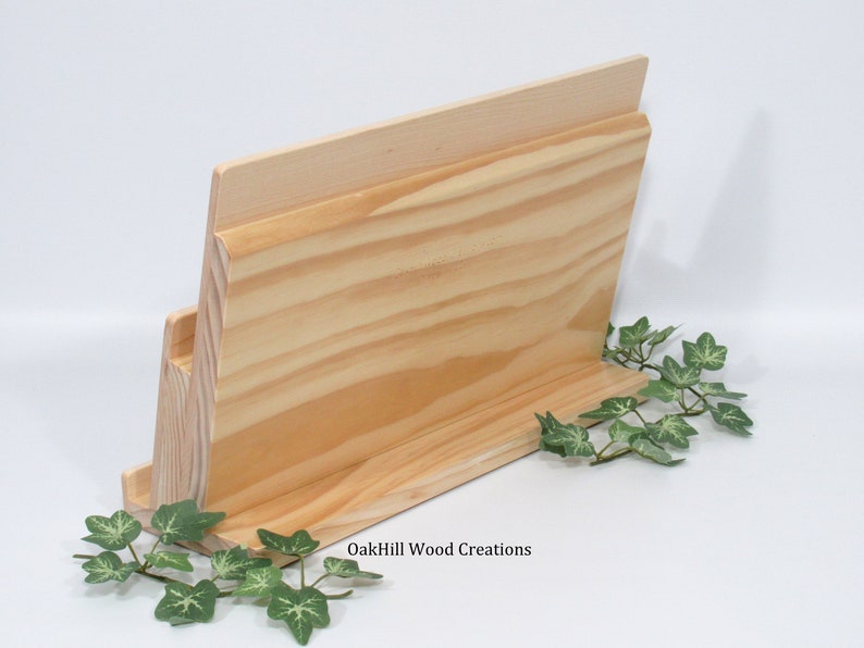 Card Display Wooden, Display Stand 2 Tier, Greeting Card Stand, Countertop Stand, Craft Fair Display, Bookshelf Display, POS Stand image 7