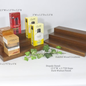 Wooden 3-Tier Display Stand, Retail Display, Trade Show Booth, Conventions Display, Wood Countertop Stand, Exhibition Display