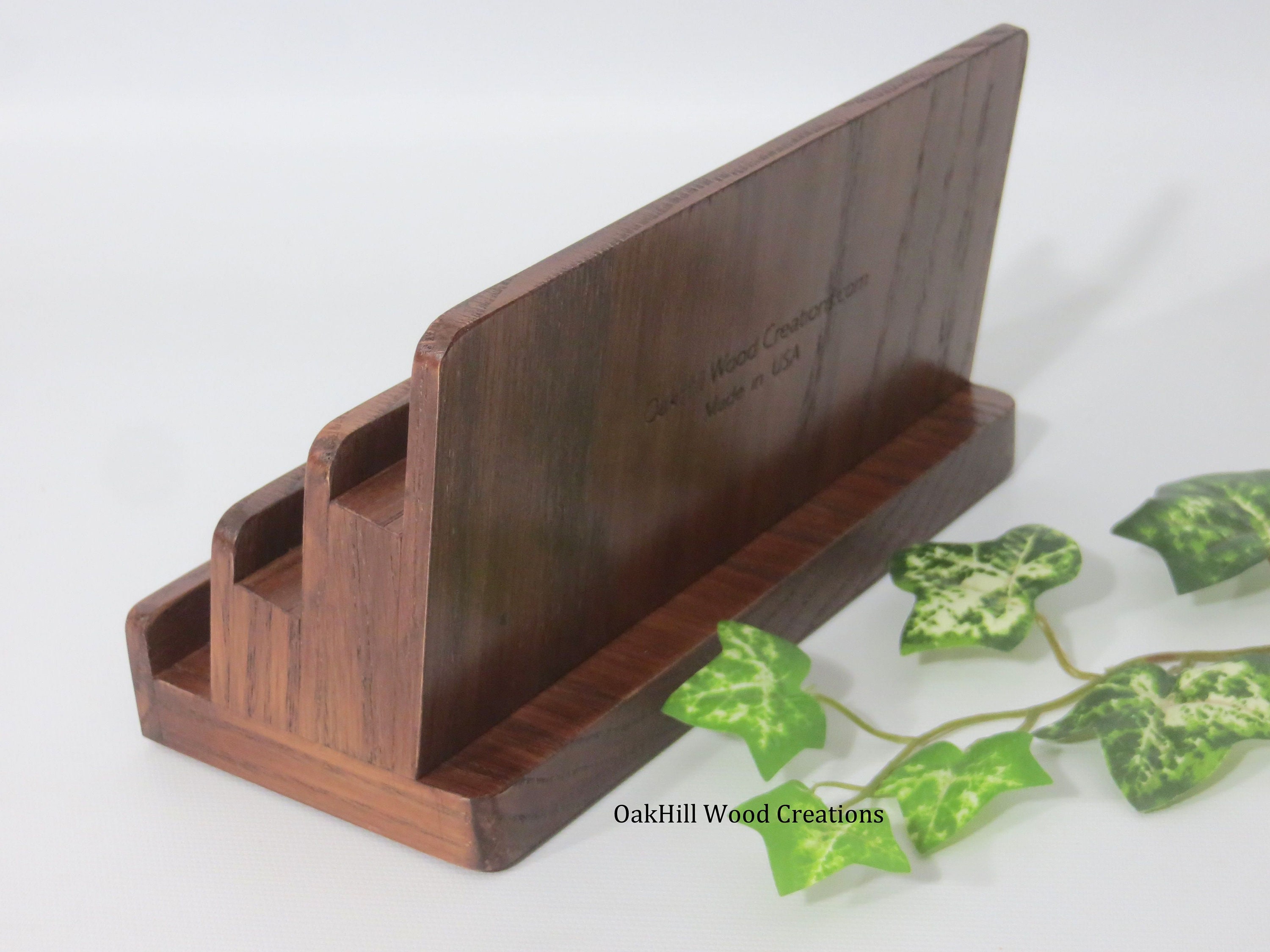 Multiple Card Holder Wooden Card Display Reception Desk Etsy New Zealand