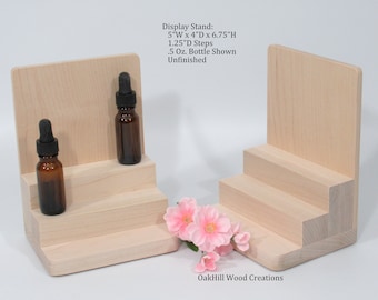 Bottle Display, Product Display Stand, Essential Oil Display, Display Stand 3 Tier, Craft Booth Stand, Countertop Display, POS Stand