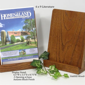 Brochure Display, Wood Countertop Stand, Trade Craft Booth, Realtor Display Stand, Vendor Display, Exhibition Display, Reception Desk Stand