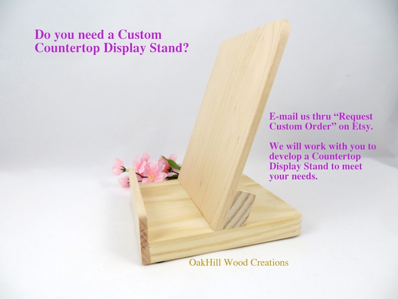 Single Matted Print Display Stand Solid Wood Art Print Etsy