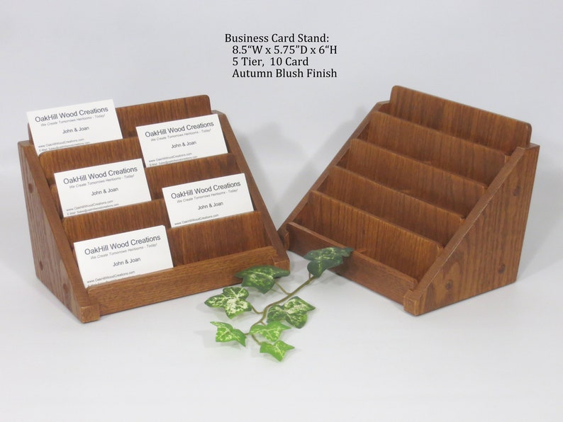 Multiple Card Stand Business Card Stand Reception Desk Etsy