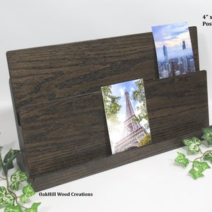 Card Display Stand, Art Gallery Print Holder, Exhibition Display, Postcard, Greeting Card Stand, Countertop Stand MADE TO ORDER Item immagine 8