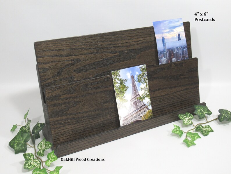 Card Display Stand, Art Gallery Print Holder, Exhibition Display, Postcard, Greeting Card Stand, Countertop Stand MADE TO ORDER Item immagine 8