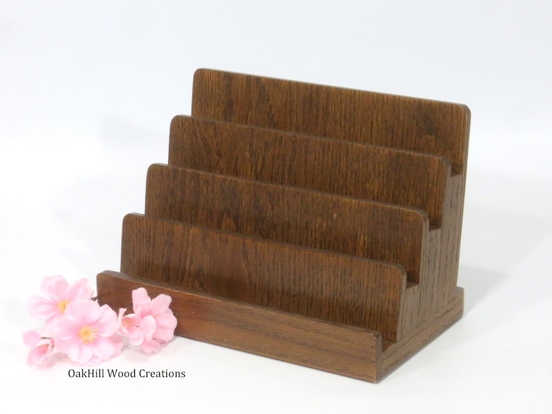 Multiple Card Holder Wooden Card Display Countertop Stand | Etsy