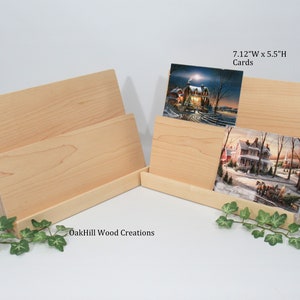 Card Display Wooden, Display Stand 2 Tier, Greeting Card Stand, Countertop Stand, Craft Fair Display, Bookshelf Display, POS Stand image 9