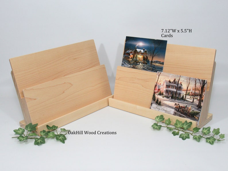Card Display Wooden, Display Stand 2 Tier, Greeting Card Stand, Countertop Stand, Craft Fair Display, Bookshelf Display, POS Stand image 9