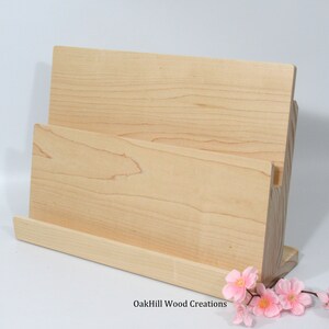 Card Display Wooden, Display Stand 2 Tier, Greeting Card Stand, Countertop Stand, Craft Fair Display, Bookshelf Display, POS Stand image 10