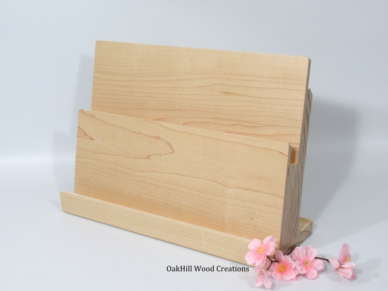 Card Display Wooden, Display Stand 2 Tier, Greeting Card Stand, Countertop Stand, Craft Fair Display, Bookshelf Display, POS Stand image 10