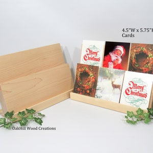 Card Display Wooden, Display Stand 2 Tier, Greeting Card Stand, Countertop Stand, Craft Fair Display, Bookshelf Display, POS Stand image 2