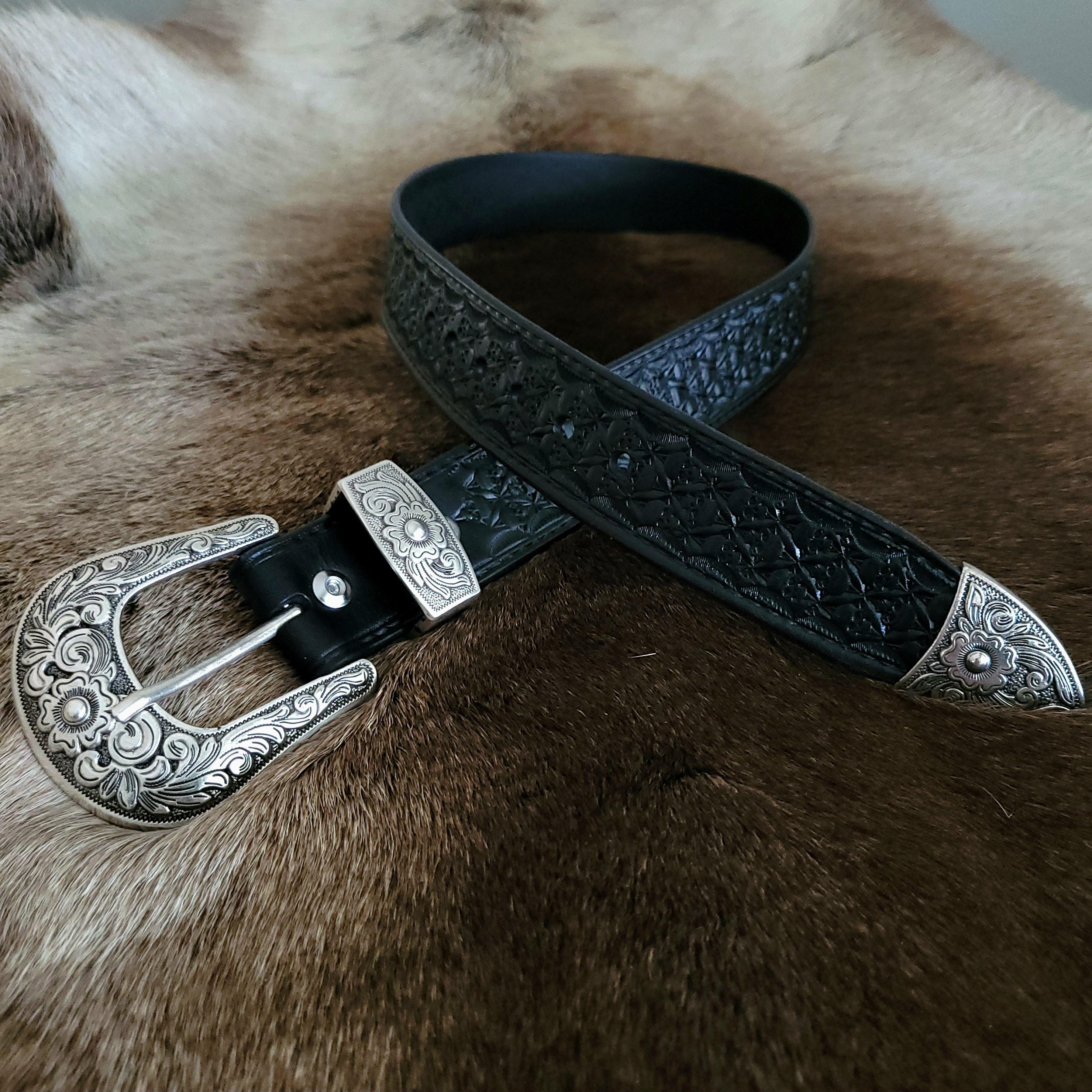 Black Leather Skulls Men display picture 1