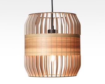 Wooden architectural lamp - lath lamp - Scandinavian design