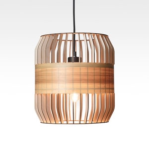 Wooden architectural lamp - lath lamp - Scandinavian design