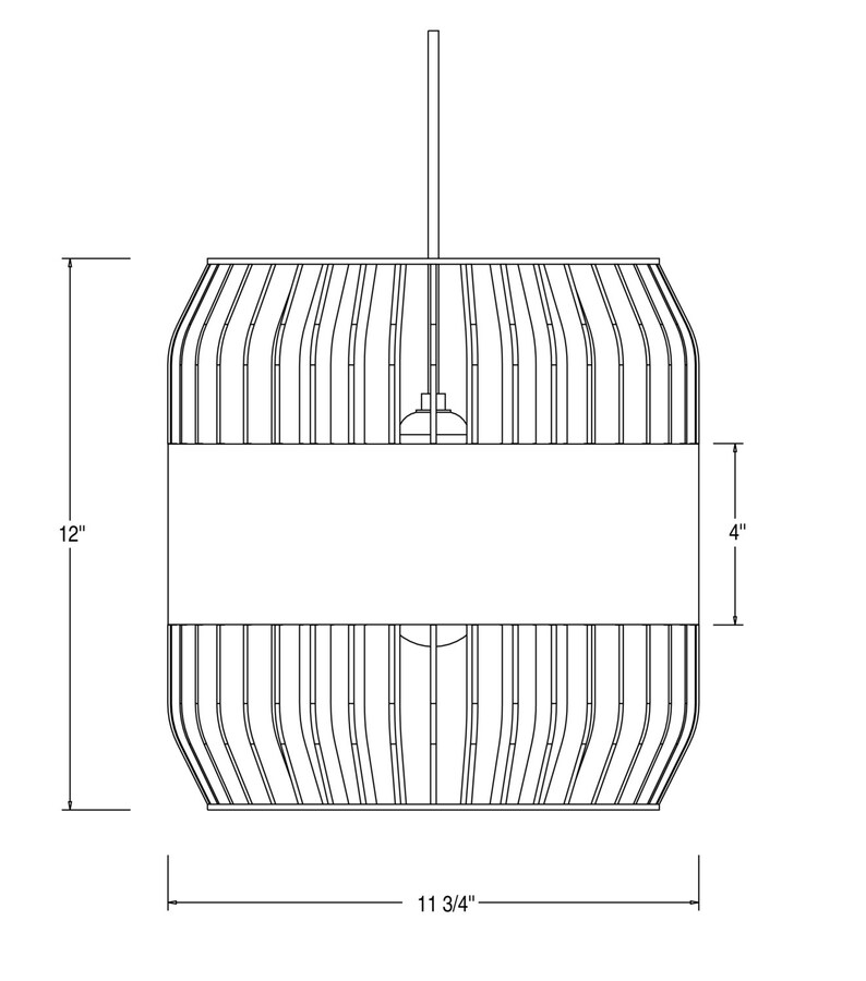 Wooden architectural lamp lath lamp Scandinavian design image 5