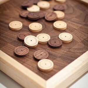 wooden checkers contemporary wooden game board game champ perfect gift for table top gamer image 5