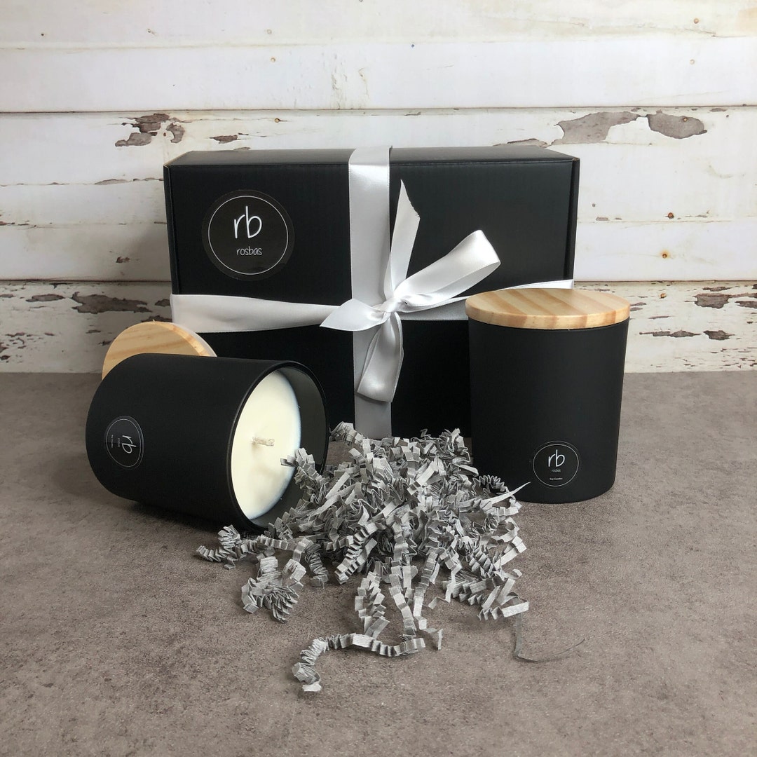 Soy Candle Gift Set Scented 2 Glass Jars 7 Oz/200 G Ea. Etsy Norway