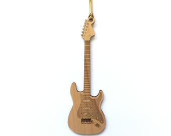 Adorno personalizado de guitarra eléctrica de madera