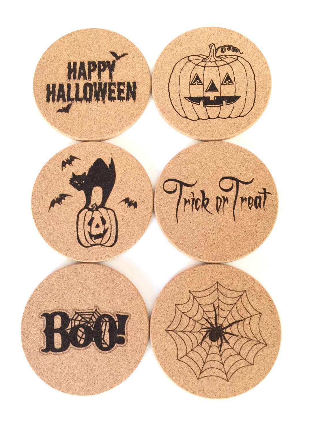 Halloween Coaster Set Etsy