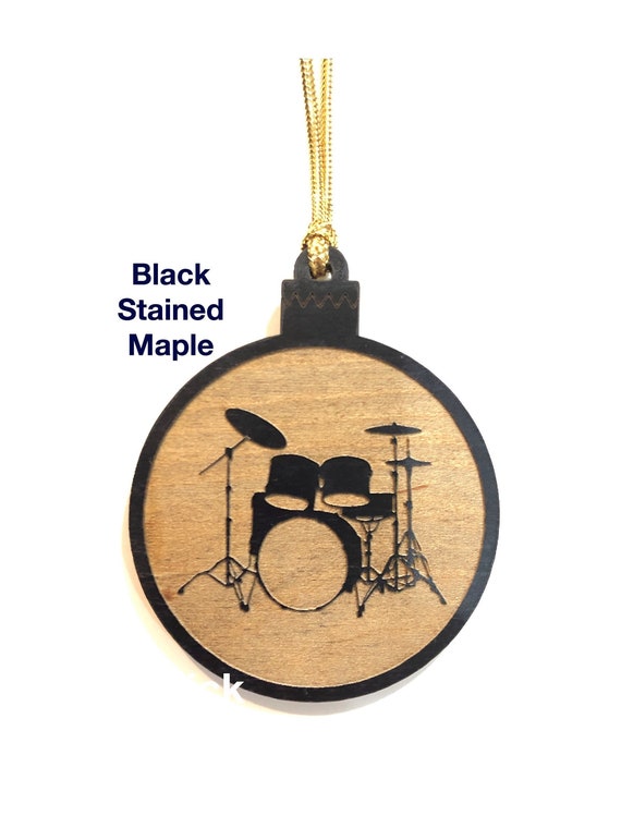 Ornament - Black - PERSONALIZED Drums Ornament - Black - PERSONALIZED Drums