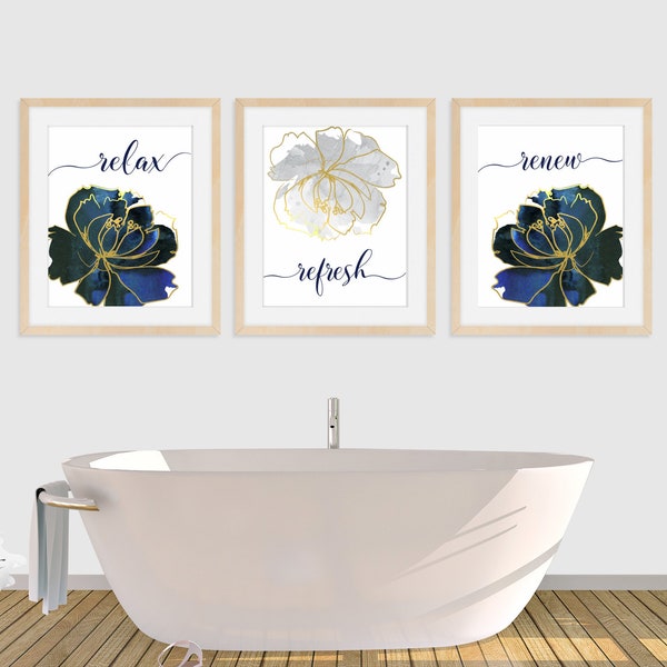 Master Bathroom Art Etsy