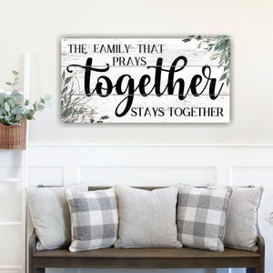 Christian Inspirational Quote, Christian Wall Decor, Modern Farmhouse Kitchen Sign, Vintage Kitchen Wall Art, Housewarming Gift - KT02