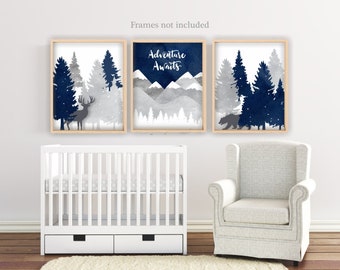 baby boy nursery mountain theme