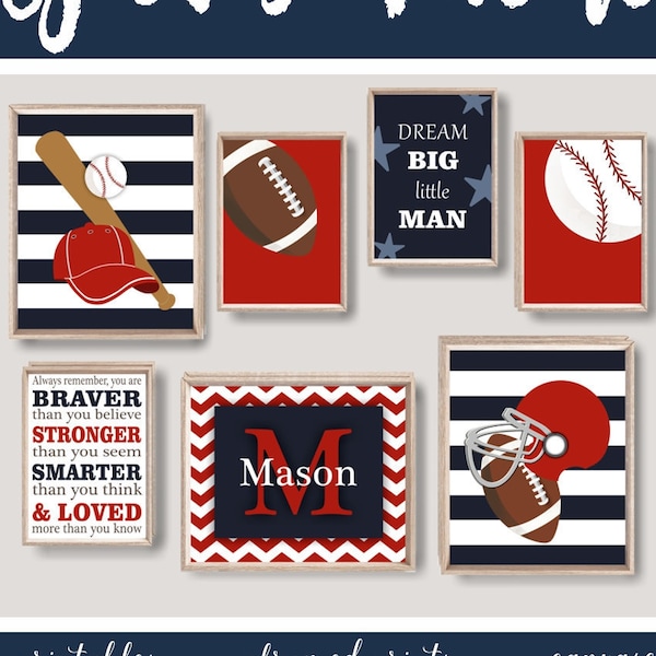 Sports Nursery Theme Etsy